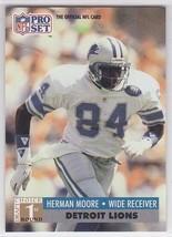 M) 1991 NFL Pro Set Football Trading Card - Herman Moore #739 - £1.51 GBP