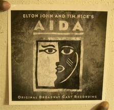 Aida Press Kit And Photo Elton John and Tim Rice Broadway Musical Aida - £21.07 GBP