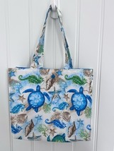 Tote Bag, Small Turtle and Seahorse Design  and Matching Eyeglass Case - $8.50