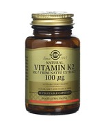 Solgar Natural Vitamin K2 (MK-7) 100 mcg, 50 Vegetable Capsules - €15,13 EUR