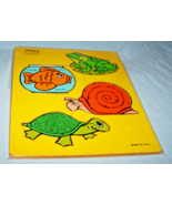 Vintage Wooden Playskool Puzzle-Water Pals-180-11 - $13.72 CAD