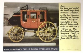 1939 SF World&#39;s Fair &quot;Old Hangtown Wells Fargo Overland Stage&quot; Postcard  - £3.86 GBP