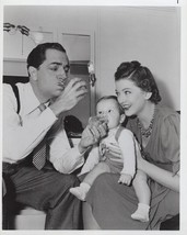 Thin Man series William Powell Myrna Loy with their baby 8x10 inch photo - $14.99