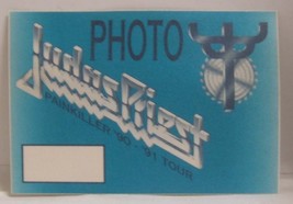 JUDAS PRIEST - VINTAGE ORIGINAL CONCERT TOUR CLOTH BACKSTAGE PASS ***LAS... - $284.31 MXN