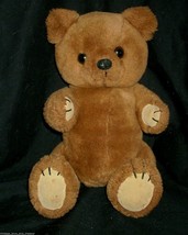 14" Vintage 1981 Dakin Brown Tan Teddy Bear Stuffed Animal Plush Toy Jointed - $23.75