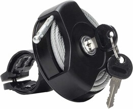 Bike Lock Roller Foldable Bicycle Cable Lock with Key Ideal for Bike, El... - £29.87 GBP