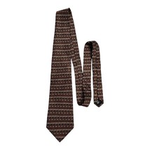 Gianfranco Ruffini Italy Silk Tie – Vintage 90s Geometric Necktie – Burg... - $24.00