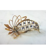 Womens Vintage Estate 18K Gold Sapphire Brooch 10.4g E819 - $31,988.54 MXN