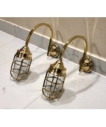 Brass Nautical Wall Mount Ship Solid Goose Neck Bulkhead Light Fixture N... - $278.43