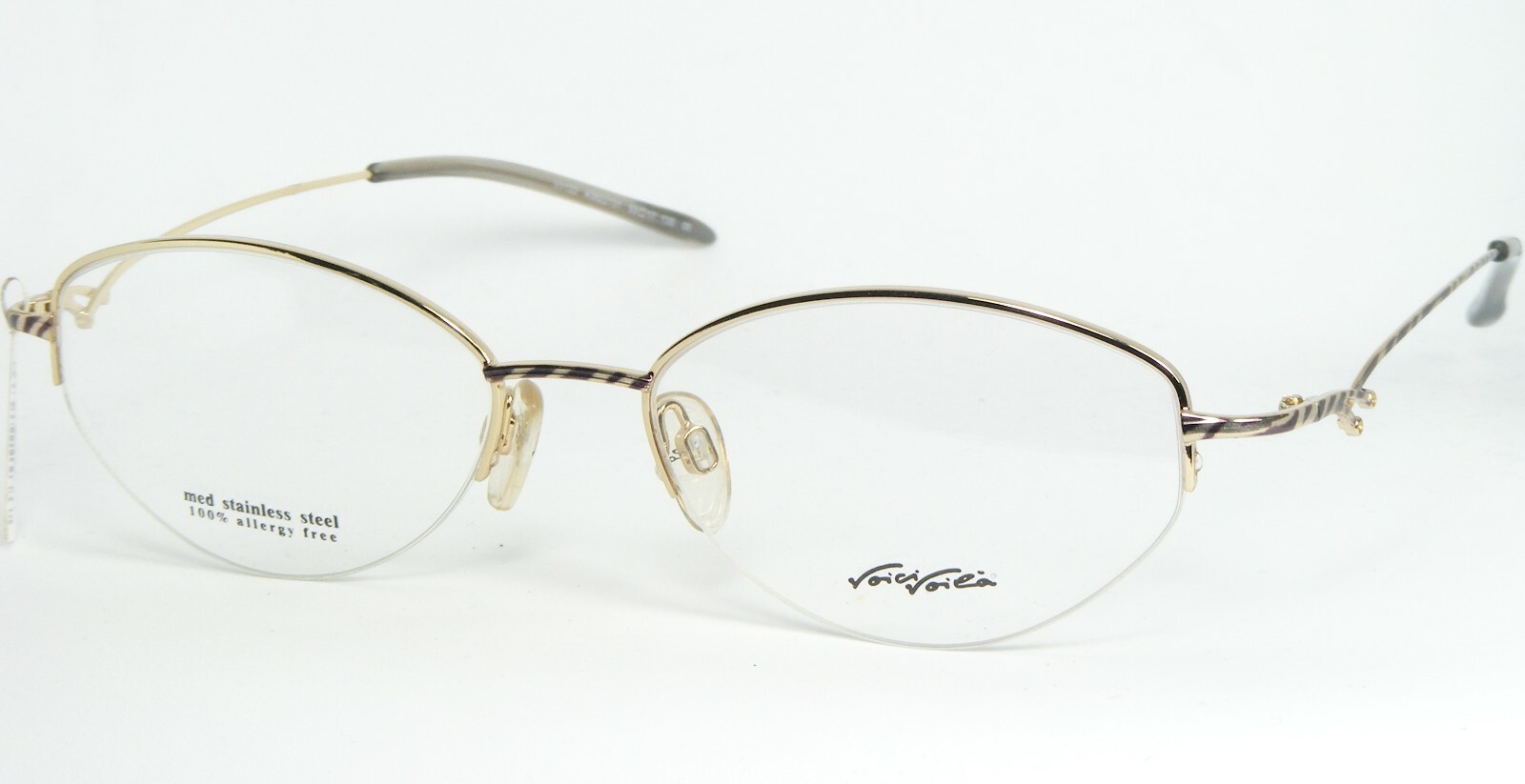 Voici Voilà Par ALPINA VV122 A3622131 OR / AUBERGINE LUNETTES 53-17-135 - $76.22