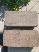 VTG antique Rustic looking House replacement Bricks reclaimed  (Lot of 2 bricks) - £7.71 GBP