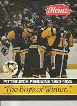VINTAGE 1984 Heinz Pittsburgh Penguins Calendar Mario Lemieux Rookie Season - £23.36 GBP