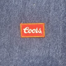 Vtg COORS Beer Brewing Company Logo Advertising Iron-On Patch 2.5”x1.5” - £7.73 GBP
