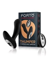 Forto Thumper Anal Vibrator Prostate Massage Black - £88.90 GBP