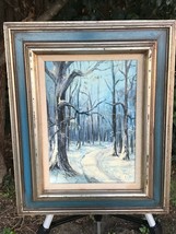 Mona Froyland Original Vintage Mid Century Modern Landscape Signed Oil On Canvas - $640.00