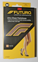 3M FUTURO Ultra Sheer Compression Pantyhose , Size: medium ,  color: nude - $18.99