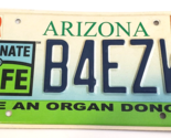 ARIZONA Donate Life- Be An Organ Donor 2008 Rare Embossed AUTO Car LICEN... - £14.14 GBP