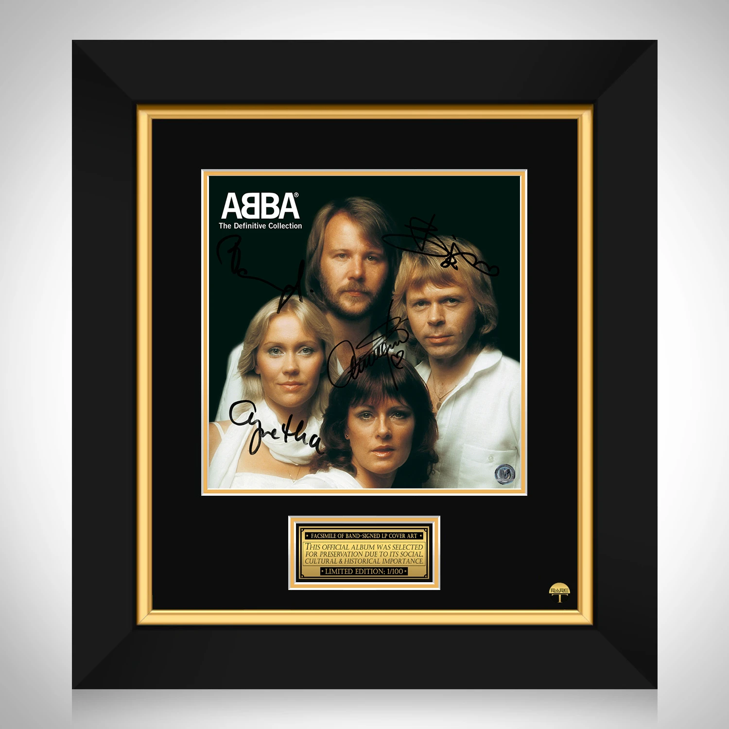 Abba - The Definitive Collection LP Cover Limited Signature Edition Stud... - $246.73