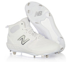 New Balance M3000 TW6 Mid-Cut Men&#39;s Baseball Shoes EE Cushioning Outdoor White - £120.32 GBP