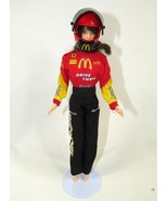 Barbie NASCAR Official  94 Doll McDonalds Sponsor With Stand - $9.50