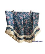 VTG 80s Curtain Cottage Curtain Valance Ruffle Floral Mauve Pink Blue 84... - $512.39 MXN