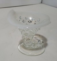 Fenton French Opalescent Hobnail Miniature Cornucopia Candleholder - £14.48 GBP