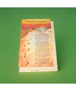 Vtg Dynamic Greetings Card With Deepest Sympathy Footprints Christian 20... - $8.49
