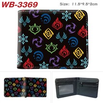 Hot Game Genshin Impact  Wallet for Boys and Girls Short Purse Whit Credit Card  - £46.35 GBP