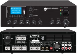 CMX Audio EA-30T Compact 2-Zone Mixer Amplifier, Black; 30W, 60W to 120W Power - £263.12 GBP