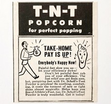 1950 TNT Popcorn Dr Scholl&#39;s Athletes Foot Powder Advertisement Collecti... - $19.99