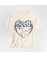 Amore, heart t-shirt, love shirt, romantic tee, stylish t-shirt, trendy ... - $16.93
