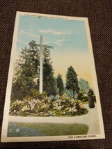 Vintage Postcard Franciscan Monastery, Washington DC, The Cemetery Cross - $2.99