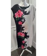 Mr. KK Women Short Sleeve Floral Long Dress Size L/XL - £15.95 GBP