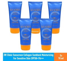5 x 3W Clinic Collagen Sunscreen Moisturizing Sensitive Skin 70ml DHL EX... - £48.39 GBP