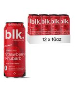 blk Natural Alkaline Mineral Sparkling Water Strawberry Rhubarb Flavored... - $36.99