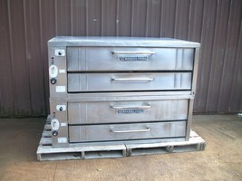 STONE PIZZA OVENS COMMERCIAL  BAKERS PRIDE 451 NATURAL DECK GAS DOUBLE N... - $5,935.05