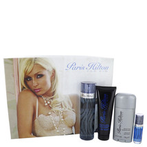 Paris Hilton Cologne By Gift Set 3.4 oz Eau De Toilette Spray + 3 Body W... - $55.39