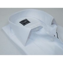 Men's Shirt By CASILA Turkey Cotton Blend Long Sleeves 502020-05 White Textured image 2