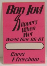 Jon Bon Jovi / Richie Sambora - Old Bon Jovi Tour Concert Cloth Backstage Pass - $10.00