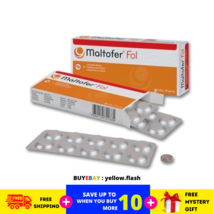 2 Box Maltofer Fol Chewable Tablets 30&#39;S For Iron Deficiency Free Shipping - £35.68 GBP