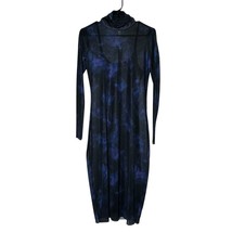 Steve Madden Vivienne Dress Womens Small Blue Multi Mesh Sheer Night Out... - $49.99