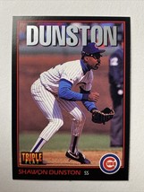 Shawon Dunston Cubs 1993 Triple Play Baseball Card Leaf - £0.78 GBP