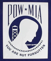 POW-MIA Flag Stencil 12&quot; x 15&quot; Painting /Crafts/ Templates - $22.97