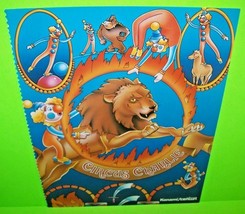 Circus Charlie Arcade FLYER Original 1983 Video Game Paper Vintage Artowrk - £26.30 GBP