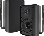 Herdio 4 Inch Outdoor Speakers Indoor Wall Mount Speakers Waterproof Com... - £107.76 GBP