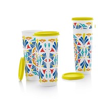 TupperWare - 16oz tumblers- Costa Sol- NEW WITH TAGS - $18.32