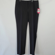 Vince Camuto Womens Size 8 Pants Black Stretch Dressy Straight Midrise Trousers - £20.85 GBP