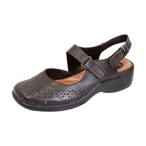 PEERAGE Kylie Women Wide Width Leather Comfort Sandal for Everyday - $79.95