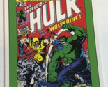 The Hulk Vs Wolverine Trading Card Marvel Comics 1990 #134 - $1.97