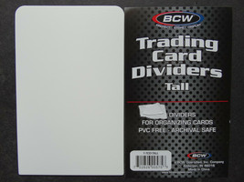 1 Loose Single BCW Tall Trading Card Dividers for Storage Boxes  - £1.39 GBP
